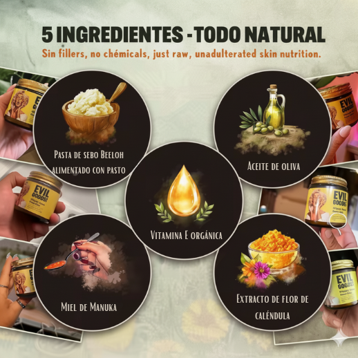 EVIL GOODS - SEBO DE RES - CREMA VIRAL DE TIKTOK