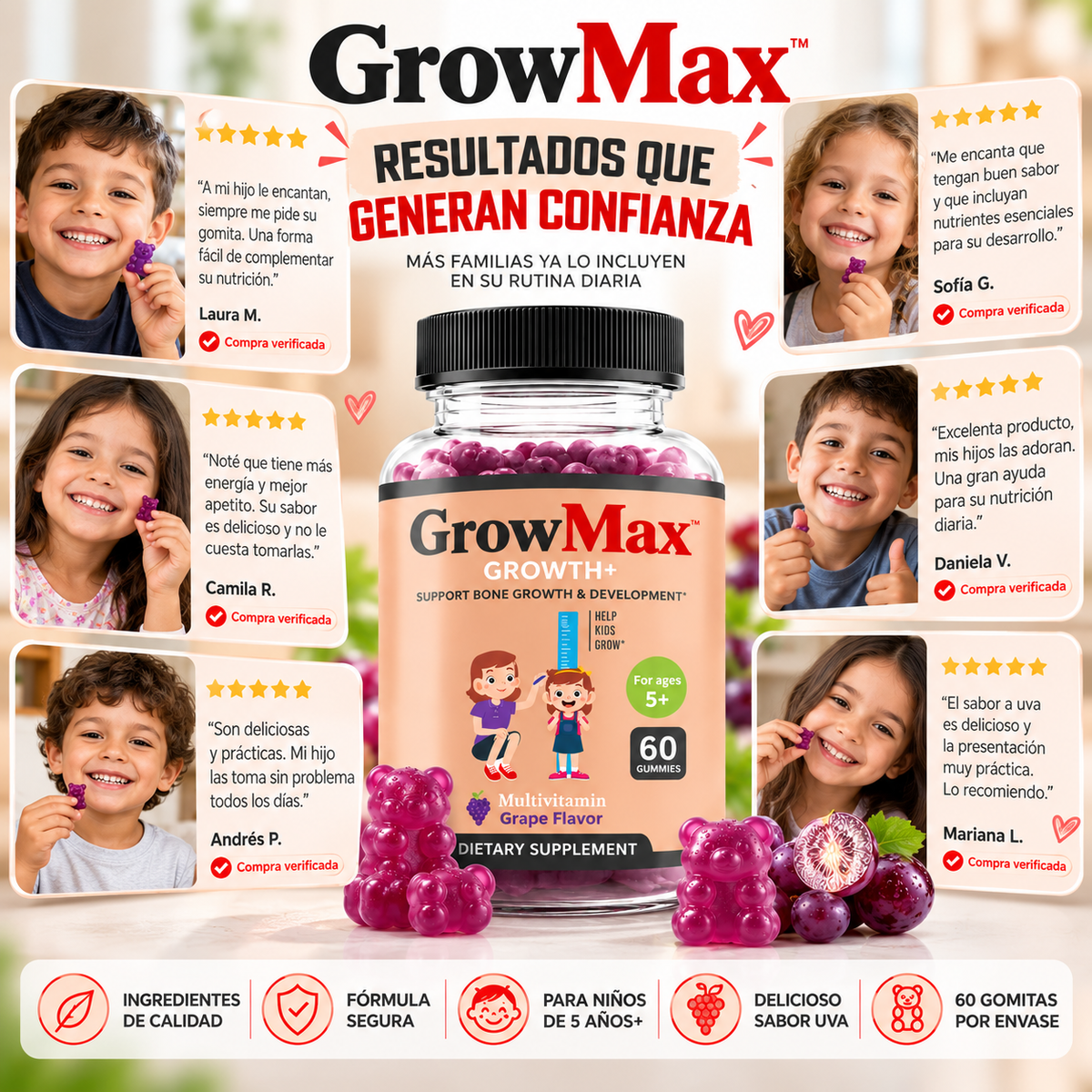 GrowMax™ | Nutrición que acompaña su crecimiento