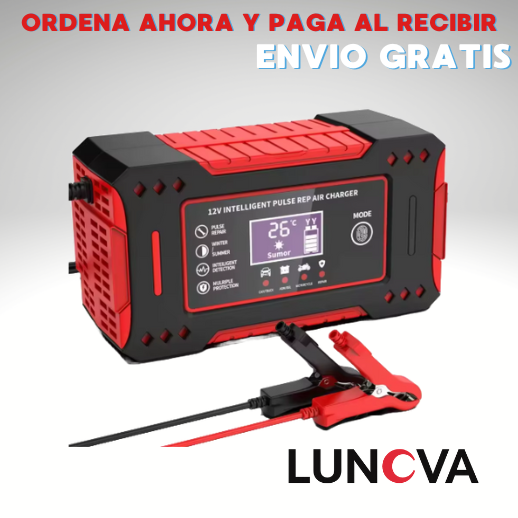 CARGADOR DE BATERIA AUTOMOTRIZ 12V