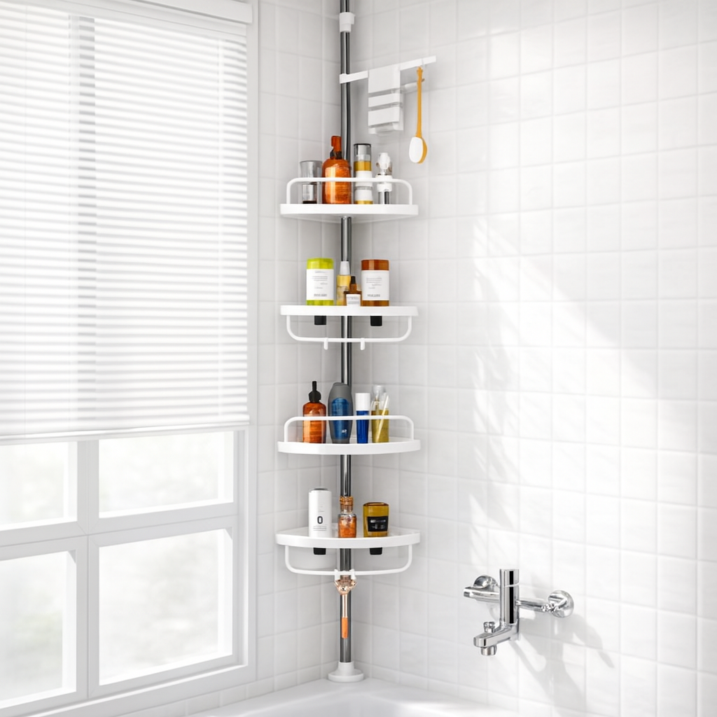 ESQUINERO ORGANIZADOR DE BAÑO 4 NIVELES