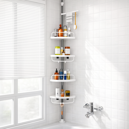 ESQUINERO ORGANIZADOR DE BAÑO 4 NIVELES
