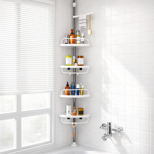 ESQUINERO ORGANIZADOR DE BAÑO 4 NIVELES