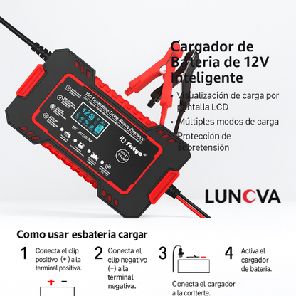 CARGADOR DE BATERIA AUTOMOTRIZ 12V