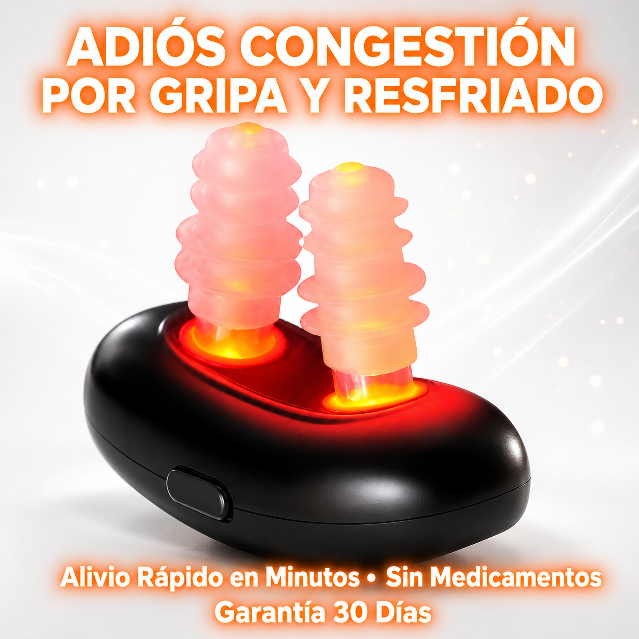 Alivio Nasal Infrarrojo™ - Descongestiona tu Nariz en Minutos | Adiós Gripa, Resfriado y Nariz Tapada