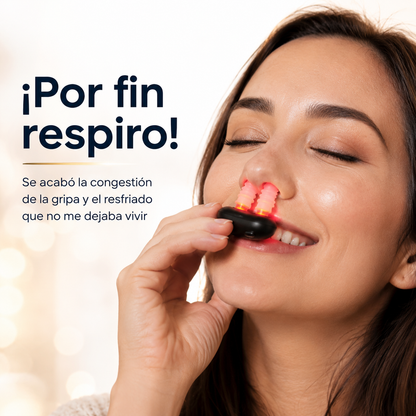 Alivio Nasal Infrarrojo™ - Descongestiona tu Nariz en Minutos | Adiós Gripa, Resfriado y Nariz Tapada