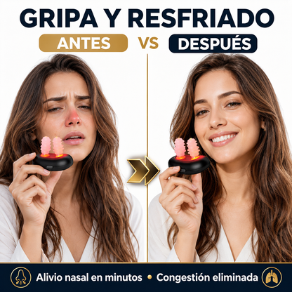 Alivio Nasal Infrarrojo™ - Descongestiona tu Nariz en Minutos | Adiós Gripa, Resfriado y Nariz Tapada