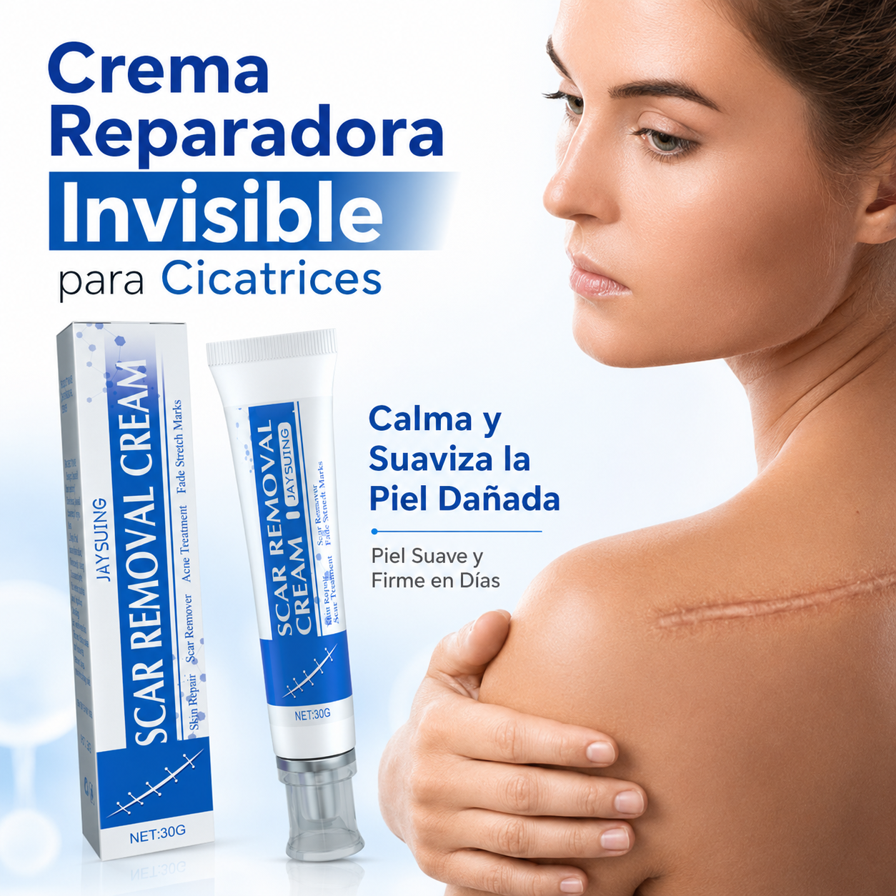 Crema Reparadora para Cicatrices - Piel Suave y Firme