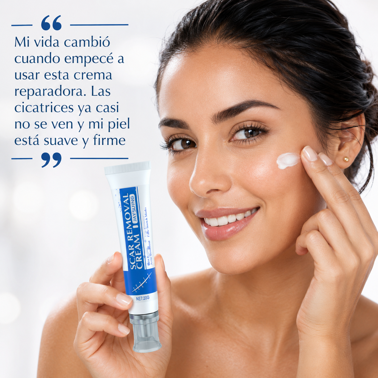 Crema Reparadora para Cicatrices - Piel Suave y Firme