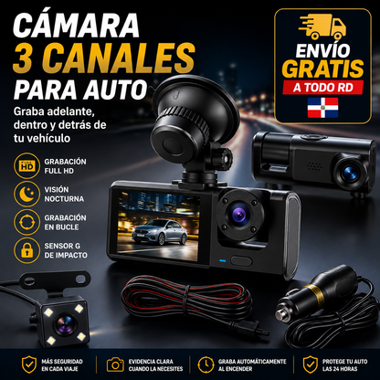 CÁMARA PARA CARRO 3 EN 1