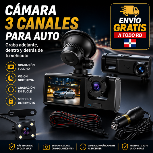 CÁMARA PARA CARRO 3 EN 1