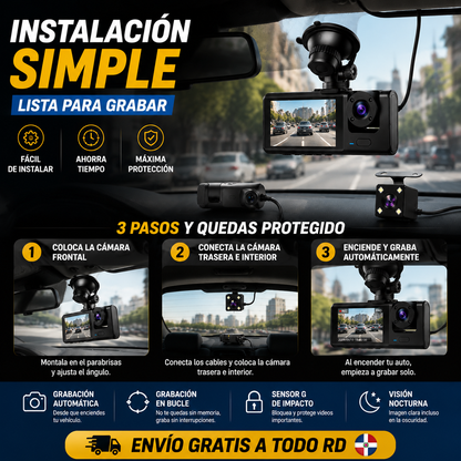 CÁMARA PARA CARRO 3 EN 1