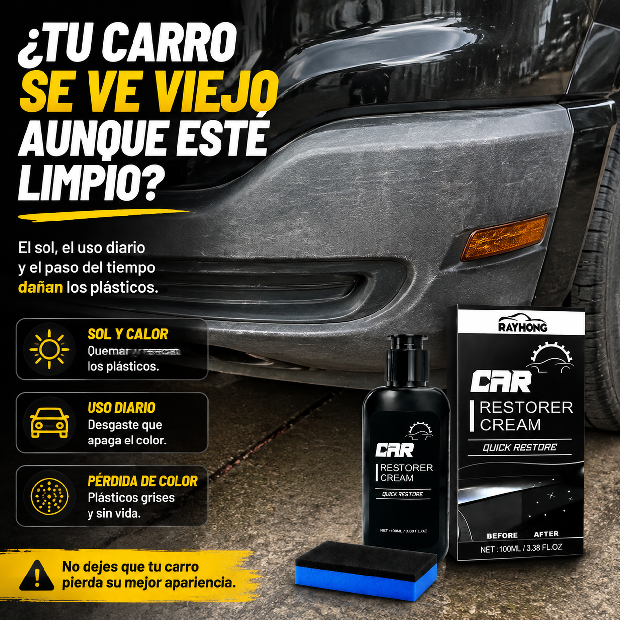 CAR Restorer Cream™ Recupera el aspecto renovado de tu carro en minutos
