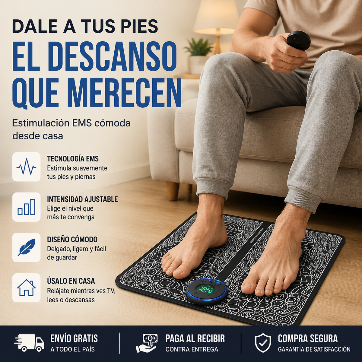 Masajeador de Pies- Estimulación inteligente para relajar tus pies desde casa