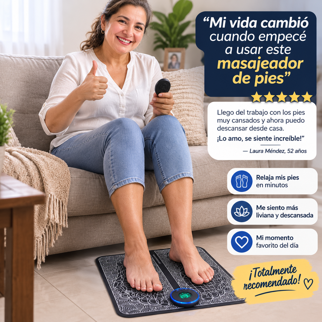Masajeador de Pies- Estimulación inteligente para relajar tus pies desde casa