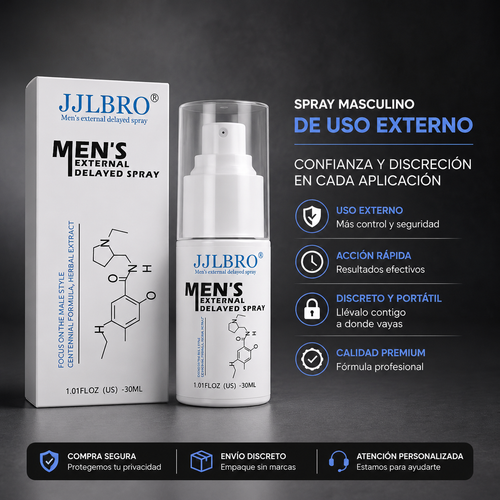 JILBRO® Spray Retardante Íntimo Masculino