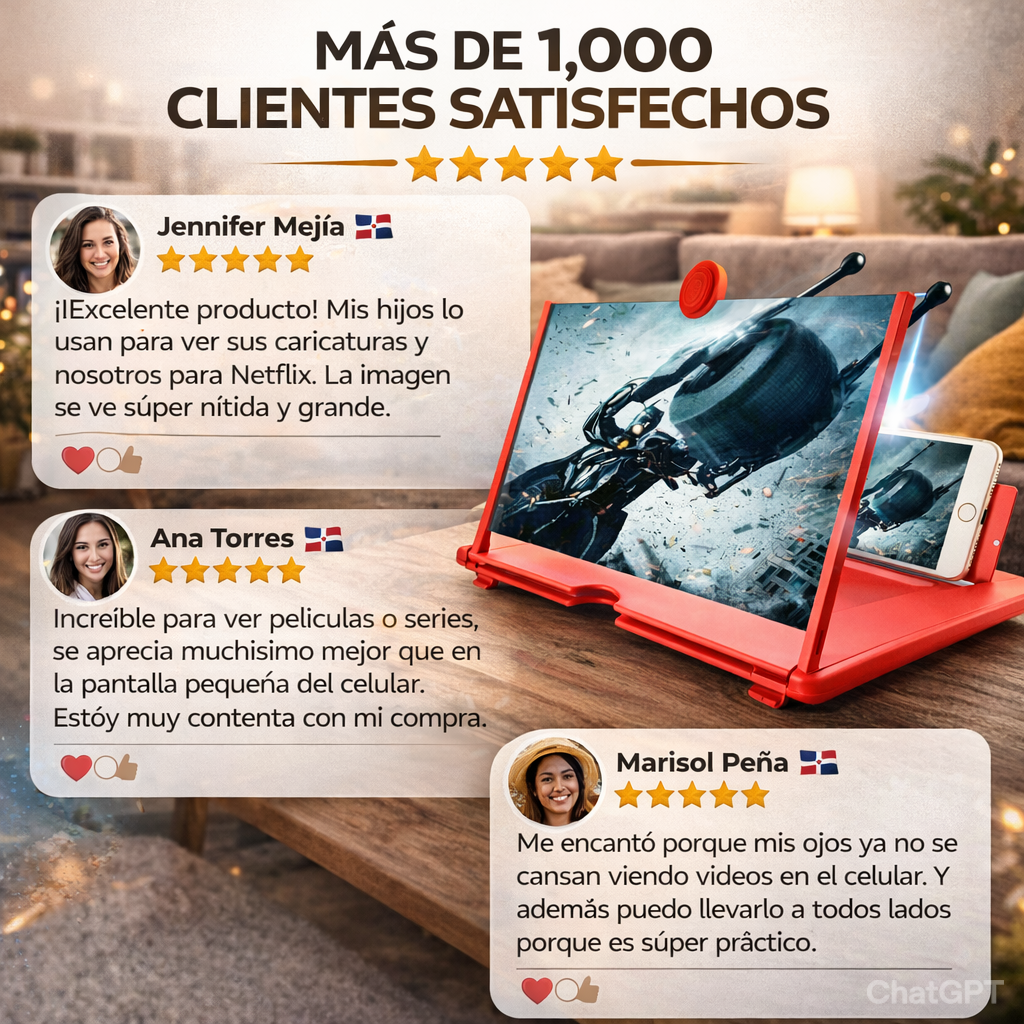 AMPLIFICADOR DE PANTALLA PARA CELULAR DE 10 PULGADAS