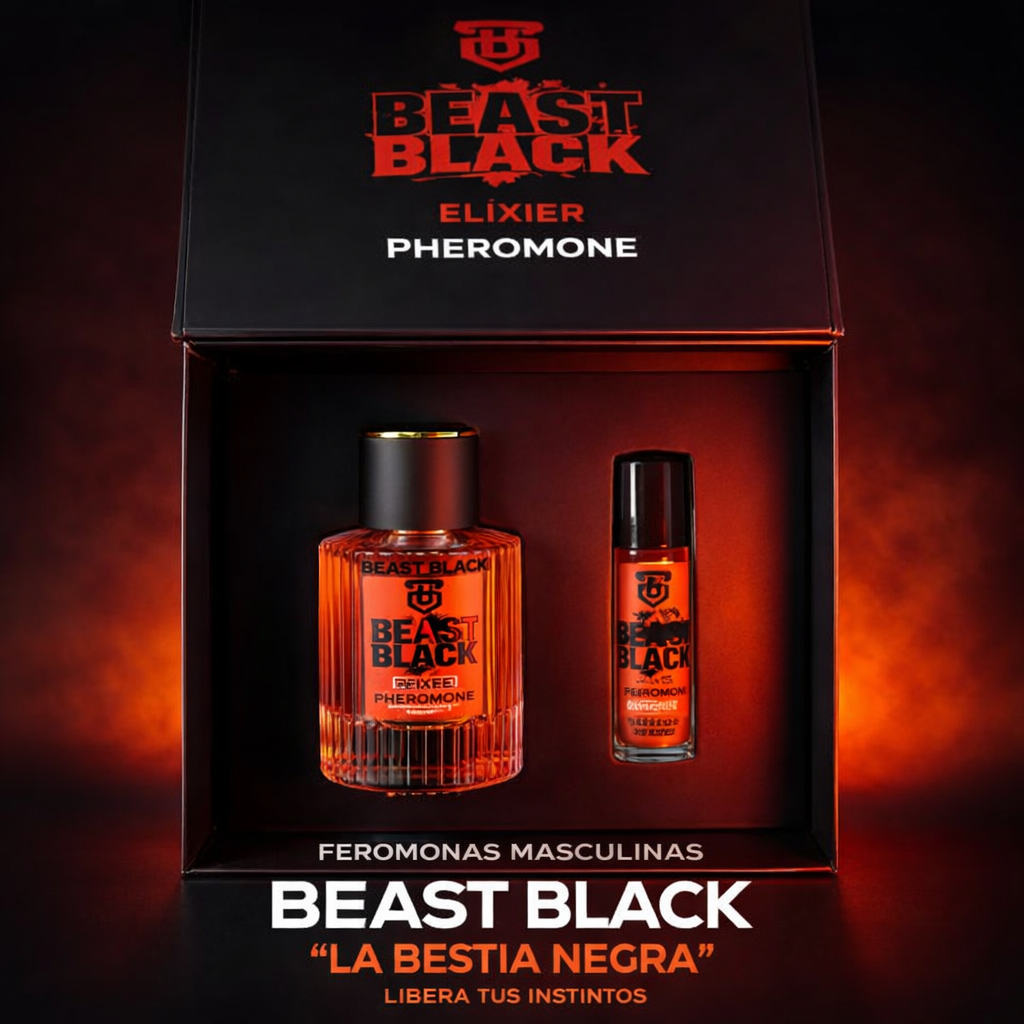 Beast Black Perfume con Feromonas