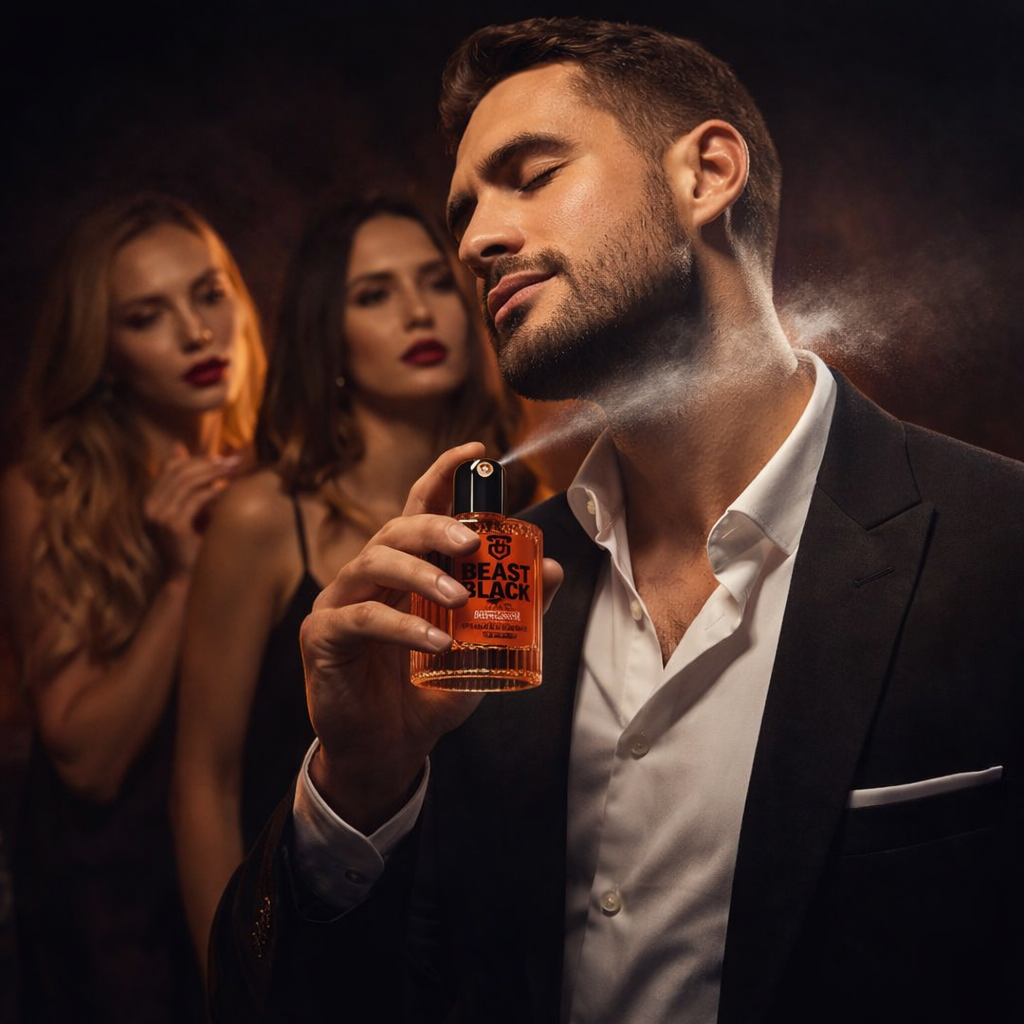 Beast Black Perfume con Feromonas