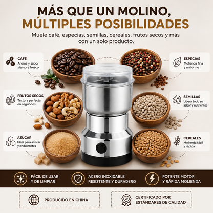 Molinillo de Cafe Electrico - Cafe fresco en solo segundos