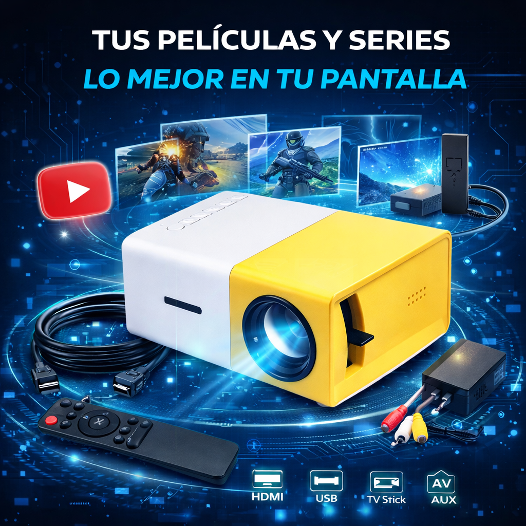 MINI PROYECTOR PORTATIL 1080P