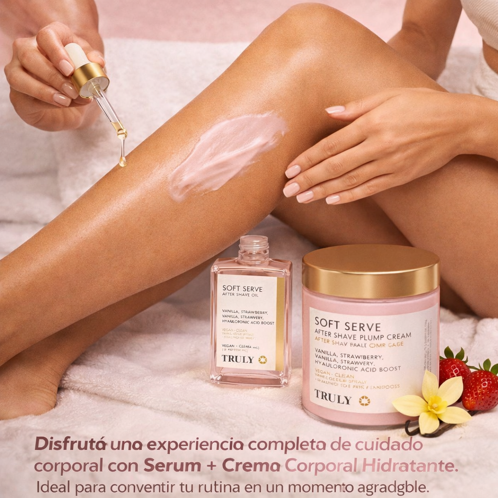 dúo Sérum + Crema Corporal Soft Serve – Piel Suave al Instante