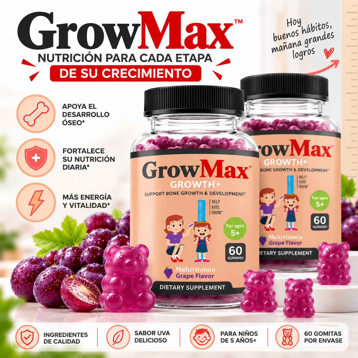 GrowMax™ | Nutrición que acompaña su crecimiento