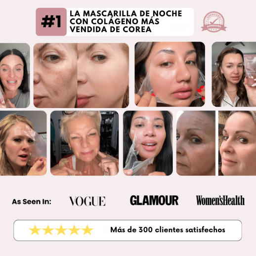 Mascarilla de Colágeno para Piel Vidrio