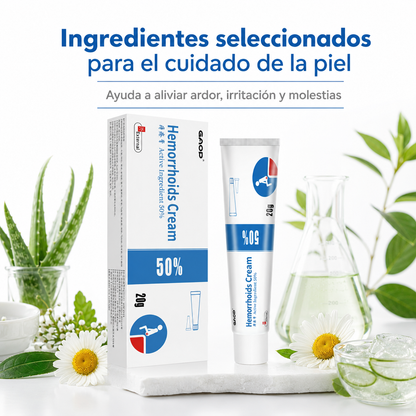 Crema Anti Hemorroides - Alivio Rápido del Ardor y las Molestias al Sentarte