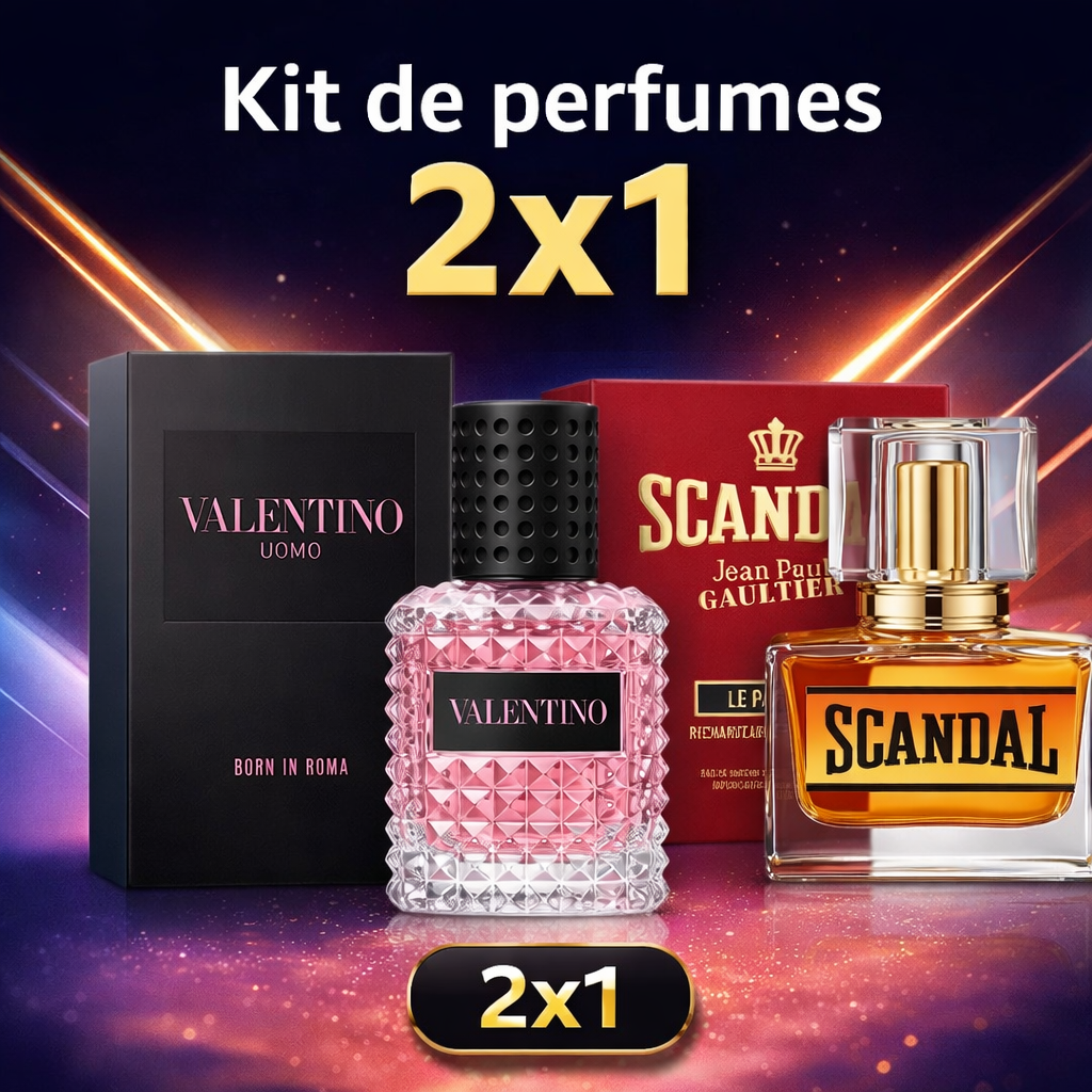 Perfumes Scandal y Valentino Kit 2x1 de 30ML