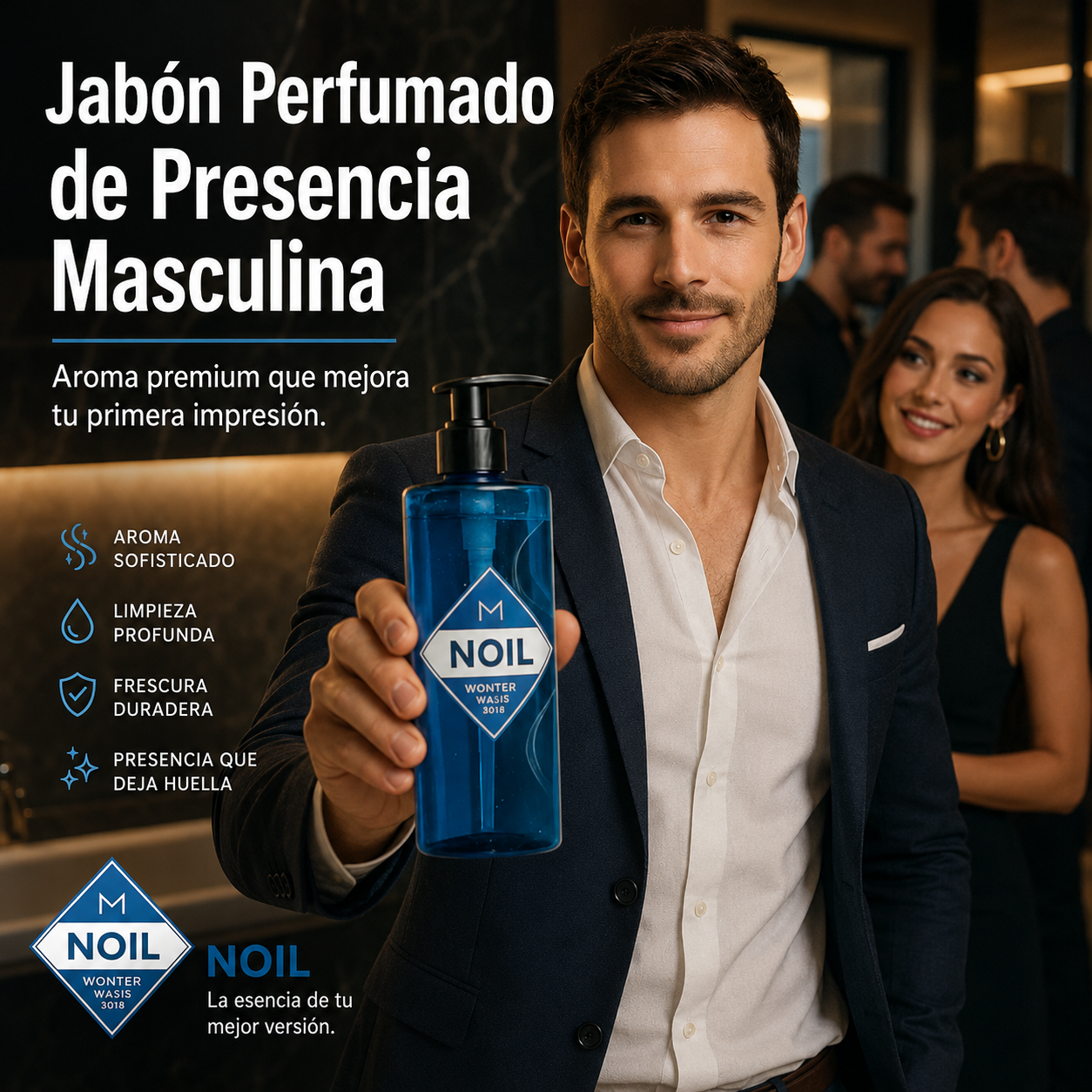 Jabón Perfumado con Feromonas Para una Mejor Presencia y Frescura Diaria.