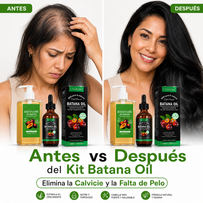 Batana Oil 2x1: Adiós Calvicie – Cabello Denso y Fuerte en semanas