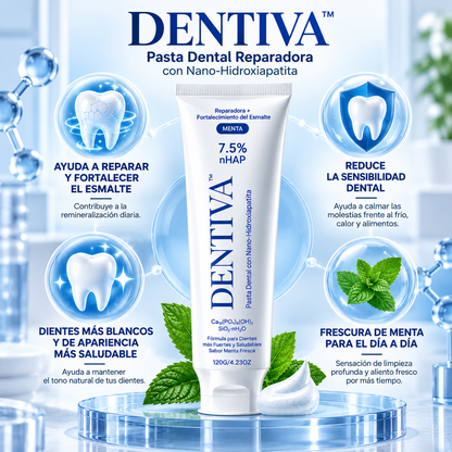 DENTIVA™ Pasta Dental Reparadora con Nano-Hidroxiapatita