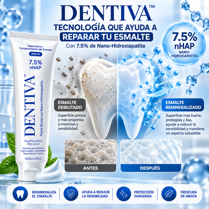DENTIVA™ Pasta Dental Reparadora con Nano-Hidroxiapatita