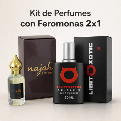 Kit de perfumes con feromonas Najah y Libitxotifc 2X1