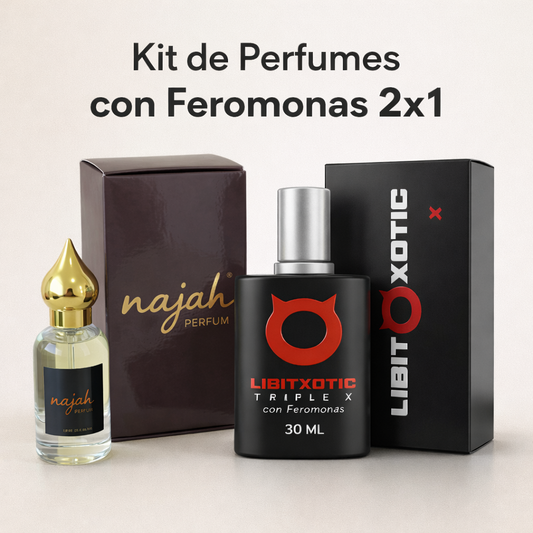 Kit de perfumes con feromonas Najah y Libitxotifc 2X1