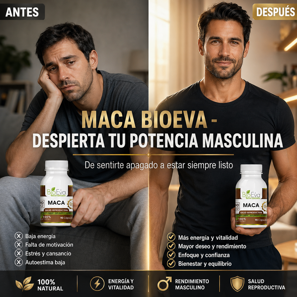 MACA BIOEVA - Potenciador sexual masculino