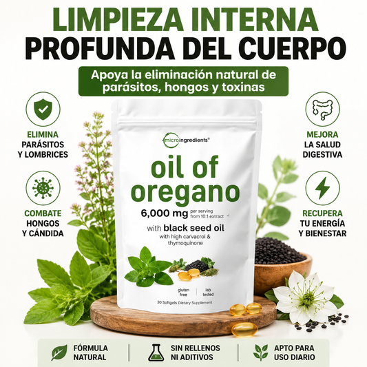 Aceite de Orégano + Black Seed Oil: Apoyo Natural para tu Bienestar Interno