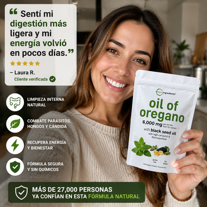 Aceite de Orégano + Black Seed Oil: Apoyo Natural para tu Bienestar Interno