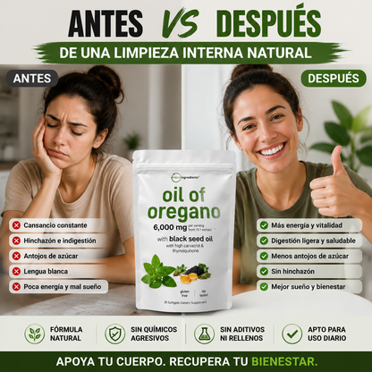 Aceite de Orégano + Black Seed Oil: Apoyo Natural para tu Bienestar Interno