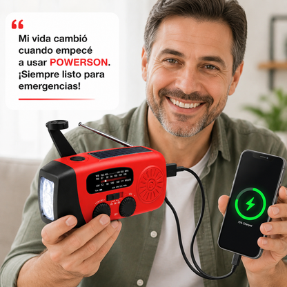 POWERSON Radio Solar de Emergencia