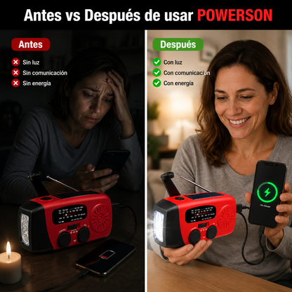 POWERSON Radio Solar de Emergencia
