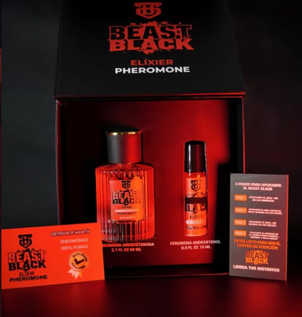 Beast Black Perfume con Feromonas
