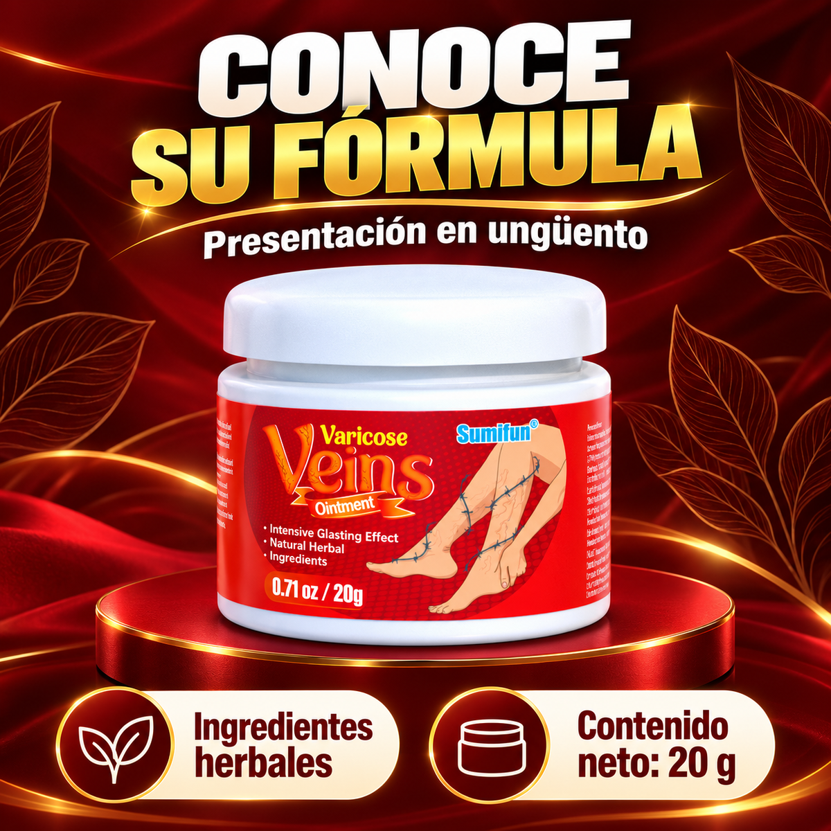 Varicose Veins | Crema para Piernas Cansadas y Pesadas