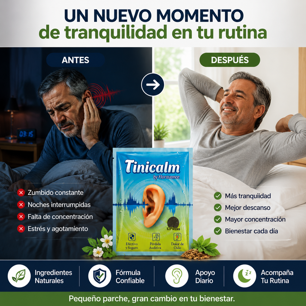 TiniCalm - Reduce los pitidos y zumbidos de forma natural