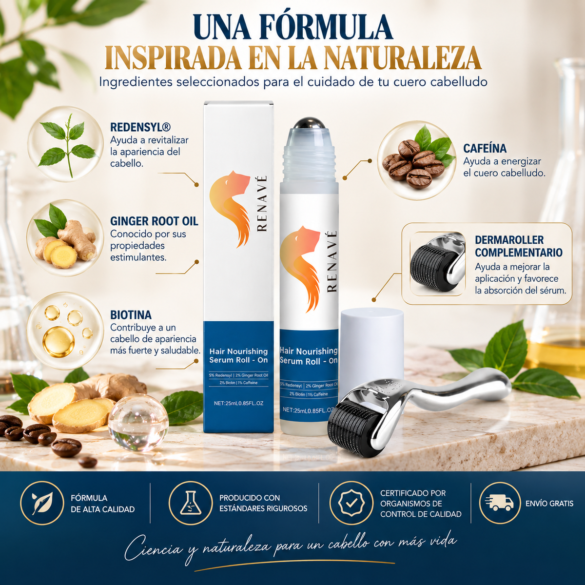 Serum Capilar RENAVE™ — Mas cabello, Menos caida