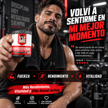 Turkesterone | Fuerza, Vitalidad y Rendimiento Sexual Masculino