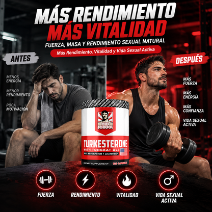 Turkesterone | Fuerza, Vitalidad y Rendimiento Sexual Masculino