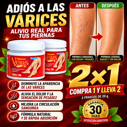 Varicose Veins | Crema para Piernas Cansadas y Pesadas