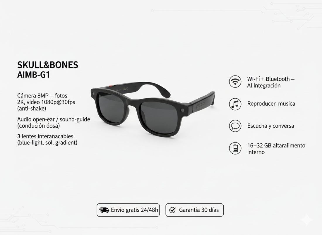 GAFAS CON INTELIGENCIA ARTIFICIAL Y VIDEO