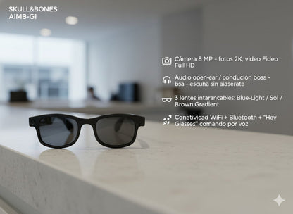 GAFAS CON INTELIGENCIA ARTIFICIAL Y VIDEO